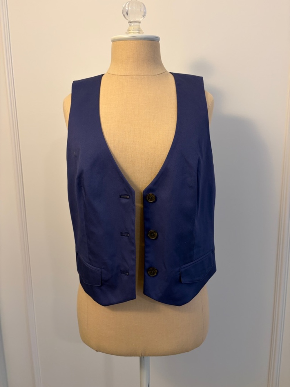 Super Cute J.Crew Navy/Indigo Vest, 6, NWT